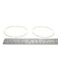 Extra Large Hoop Earrings in Gold