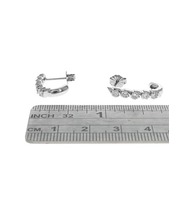 Diamond S Motif J Earrings