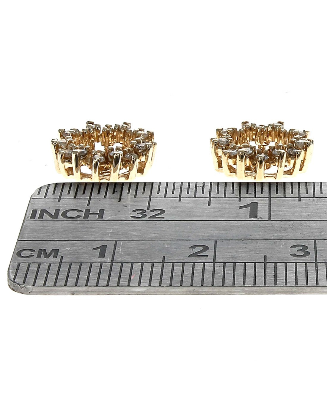 Diamond Earring Jackets in Yellow Gold