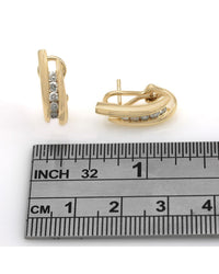 5 Stone Diamond Bypass Earrings
