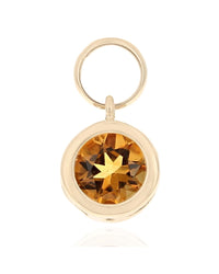 Citrine Earring Charms in Yellow Gold