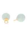 Light Green Jadeite Ball Earring Charms