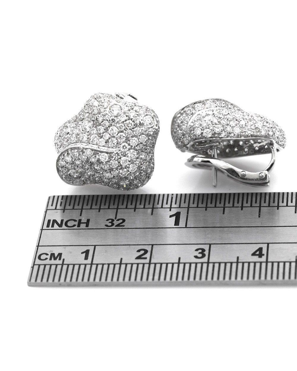Hans Krieger Diamond Pave Wrap Earrings