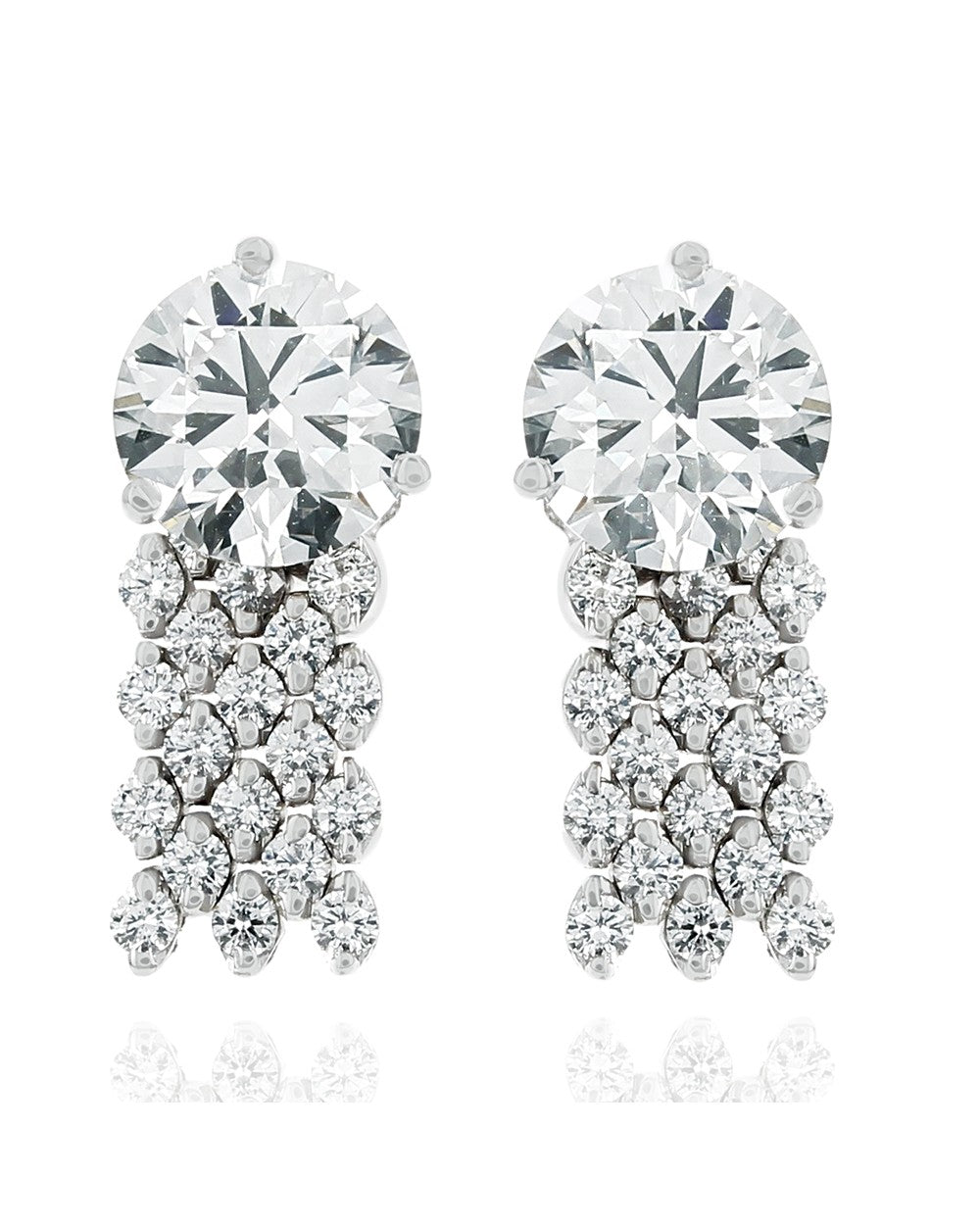 5 Row Diamond Earring Jackets