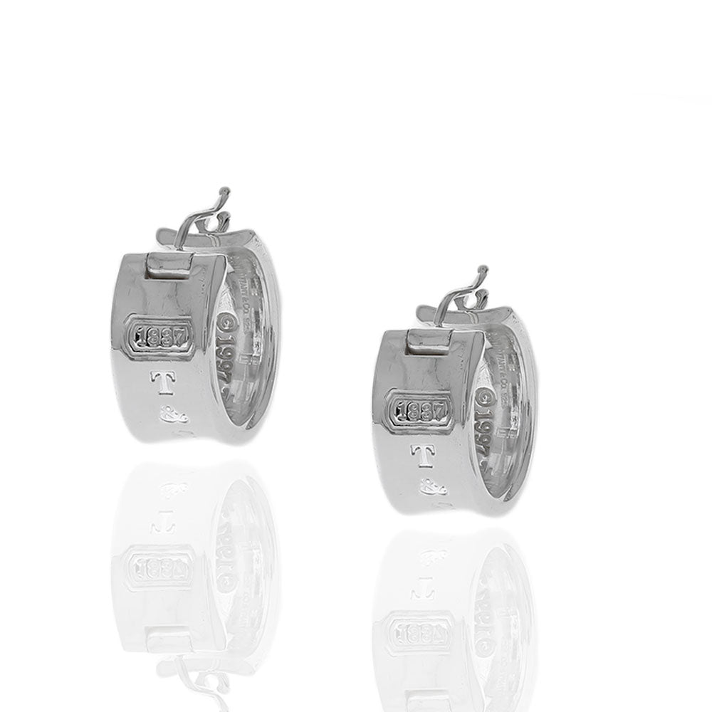 Tiffany & Co. 1837 Concave Earrings in Silver