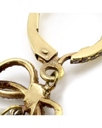 Barry Kronen Rock Candy Diamond Bow and Quartz Drop Earrings in Yellow Gold