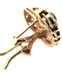 Sapphire and Diamond Earrings in Gold