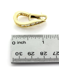 Jose Hess Twisted J Diamond Earrings