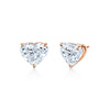 Heart Shaped Diamond Studs