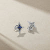 Notte Sapphire and Diamond Stud Earrings