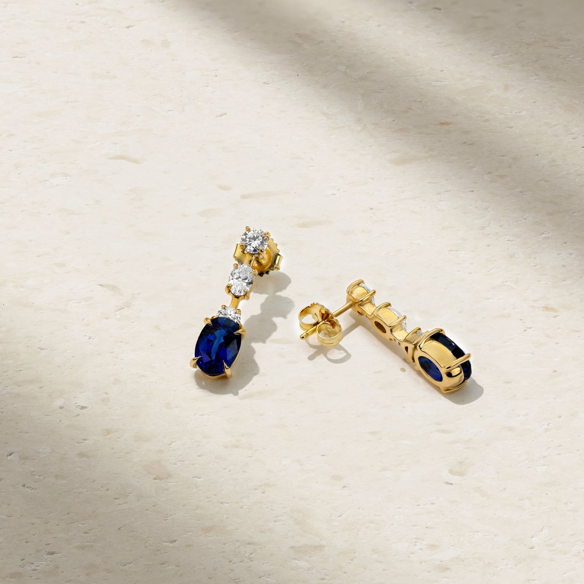 Medley Sapphire and Diamond Earrings