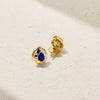 Aurum Pear Shaped Sapphire Stud Earrings