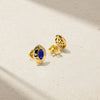 Aurum Marquise Sapphire Stud Earrings