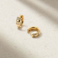 Guardian Pavé Diamond Huggie Earrings