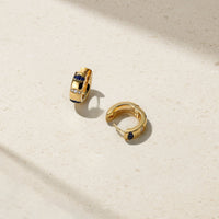 Guardian Pavé Sapphire Huggie Earrings
