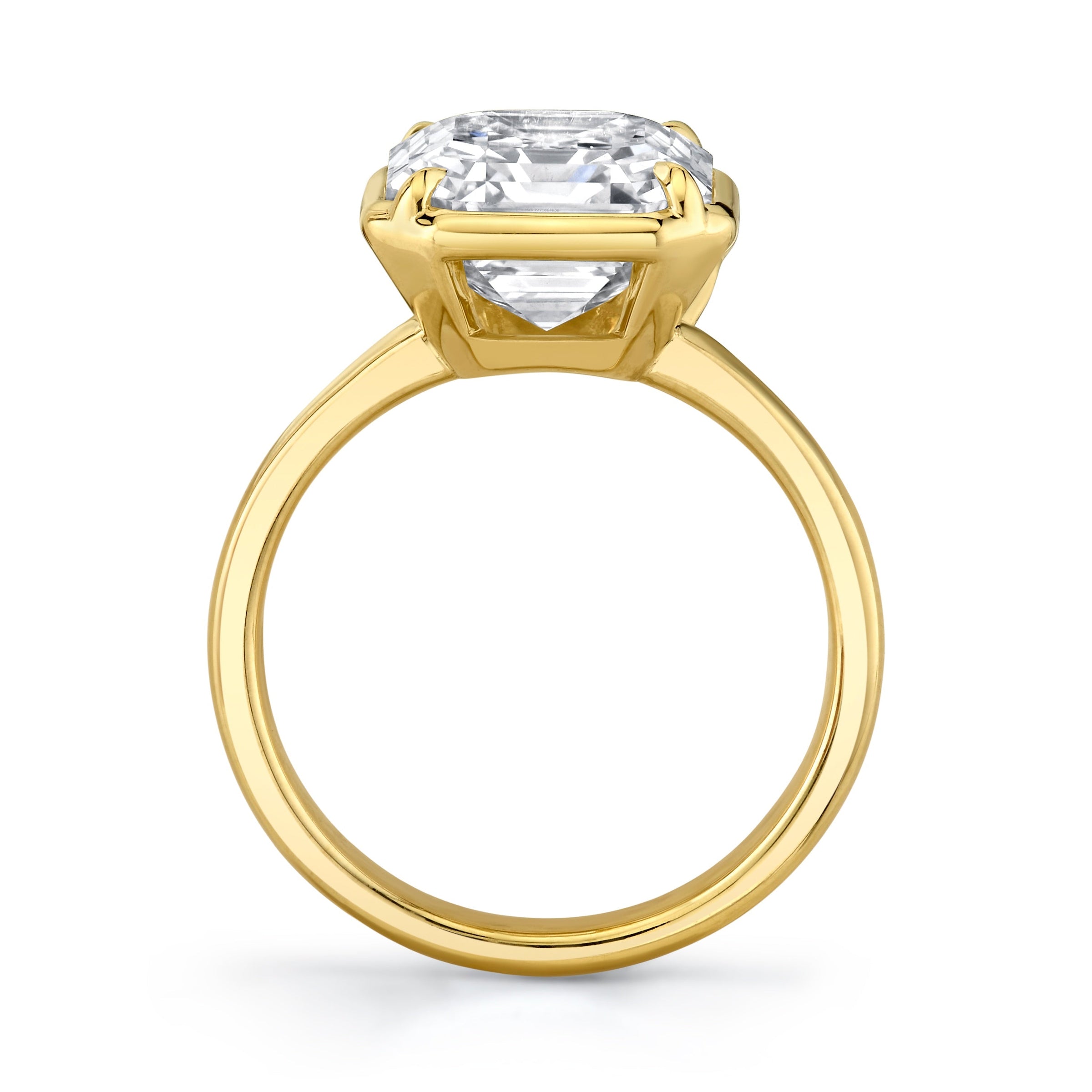 Asscher Cut Diamond Ring