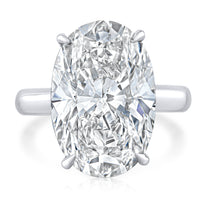 12.50 Carat Oval Diamond Solitaire Ring