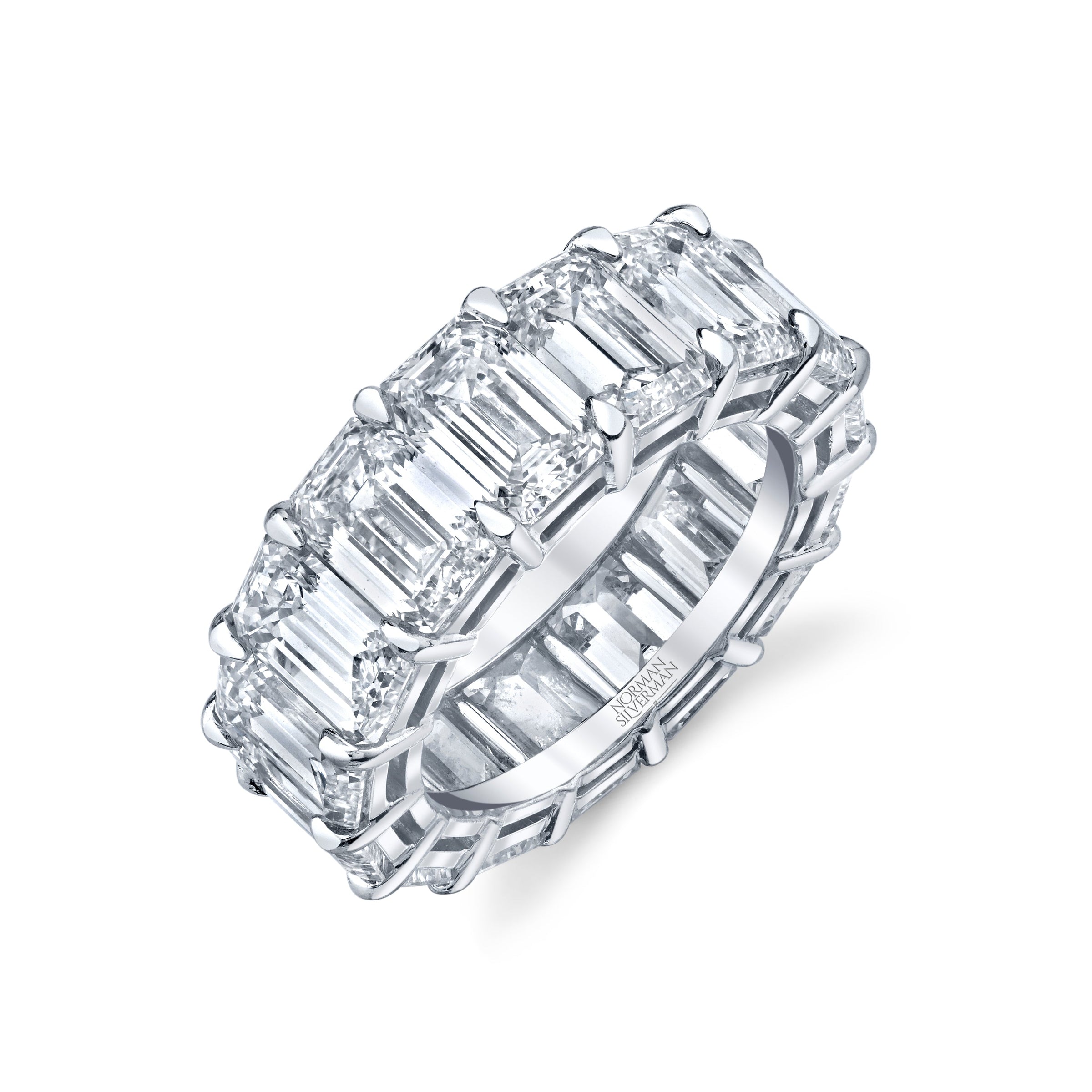 Emerald Cut Diamond Eternity Band