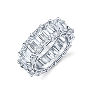 Emerald Cut Diamond Eternity Band