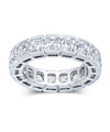Asscher Half Bezel Eternity Band