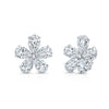 Diamond Floret Earrings - Large