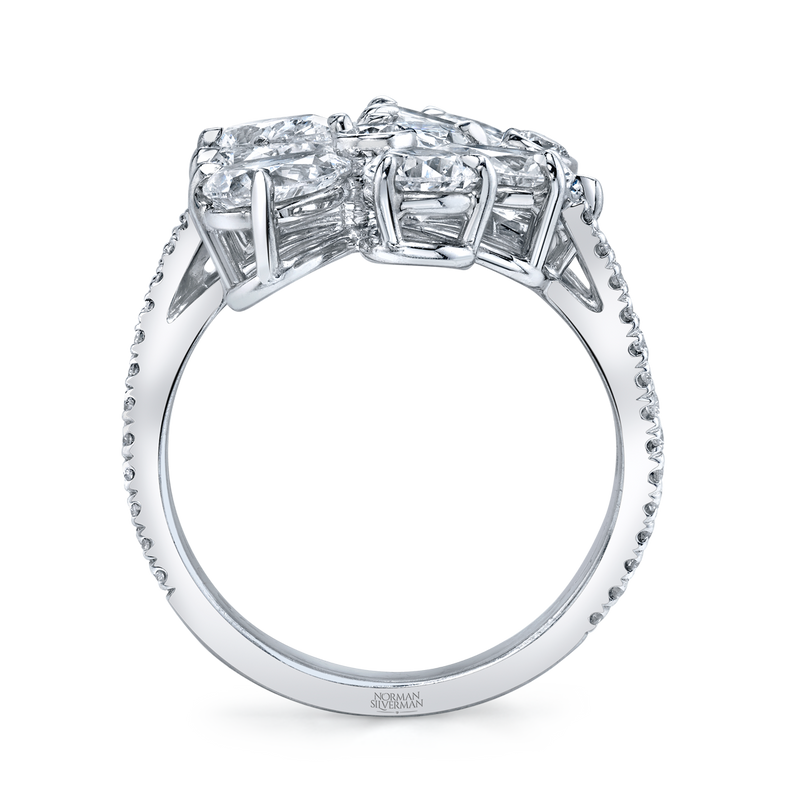 Floret Pavé Cocktail Ring