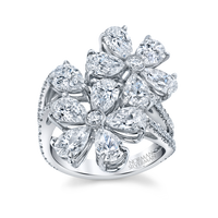 Floret Pavé Cocktail Ring