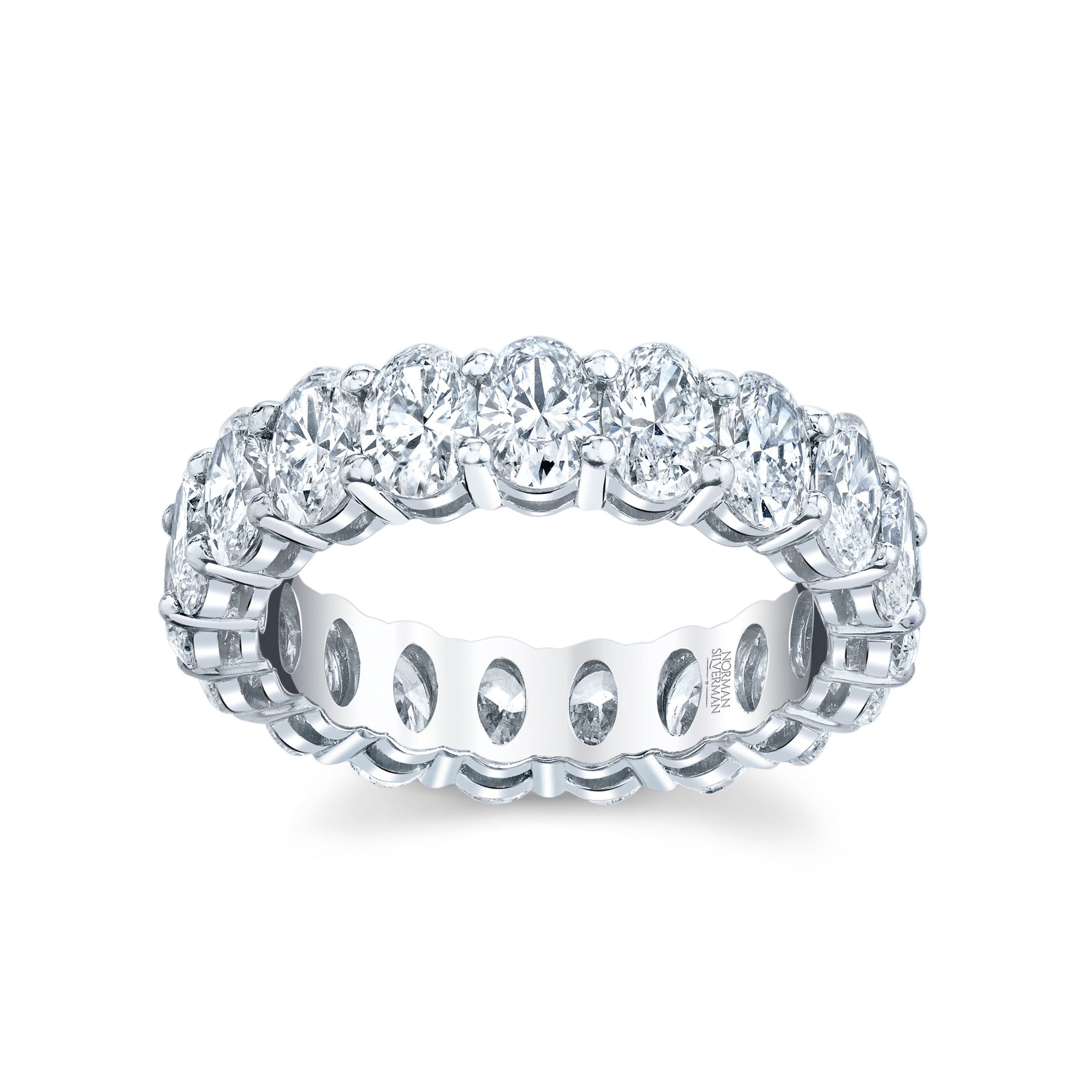 Oval Diamond Eternity Band