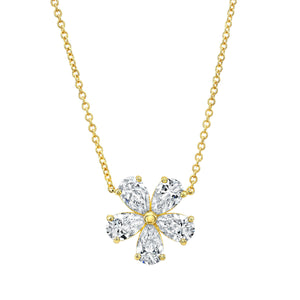 Petite Pear Shape Floret Pendant
