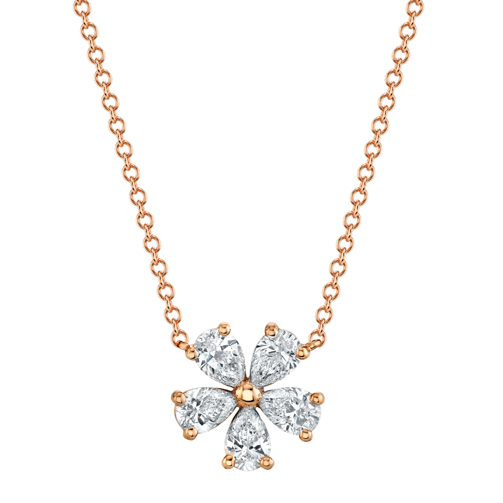 Petite Pear Shape Floret Pendant