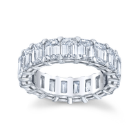 Emerald Cut Diamond Eternity Band