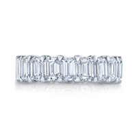 Emerald Cut Diamond Eternity Band