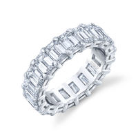 Emerald Cut Diamond Eternity Band