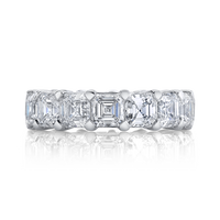 Asscher Diamond Eternity Band
