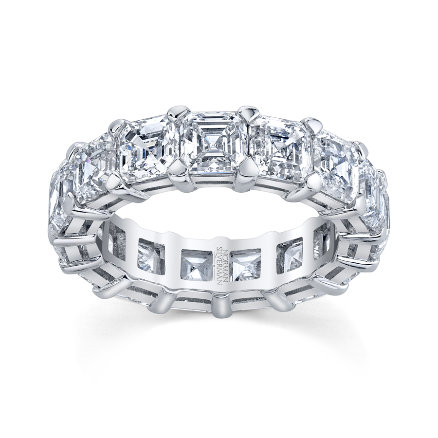Asscher Diamond Eternity Band