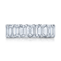 Emerald Cut Diamond Eternity Band