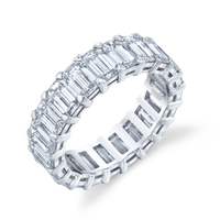 Emerald Cut Diamond Eternity Band
