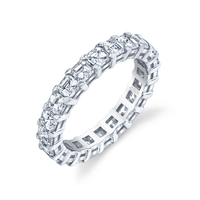 Asscher Diamond Eternity Band