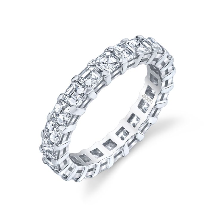 Asscher Diamond Eternity Band
