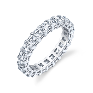Asscher Diamond Eternity Band