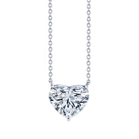 Platinum Heart Diamond Pendant