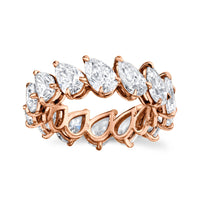 Pear Diamond Eternity Band
