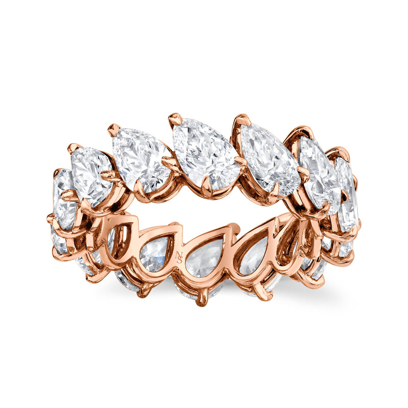 Pear Diamond Eternity Band
