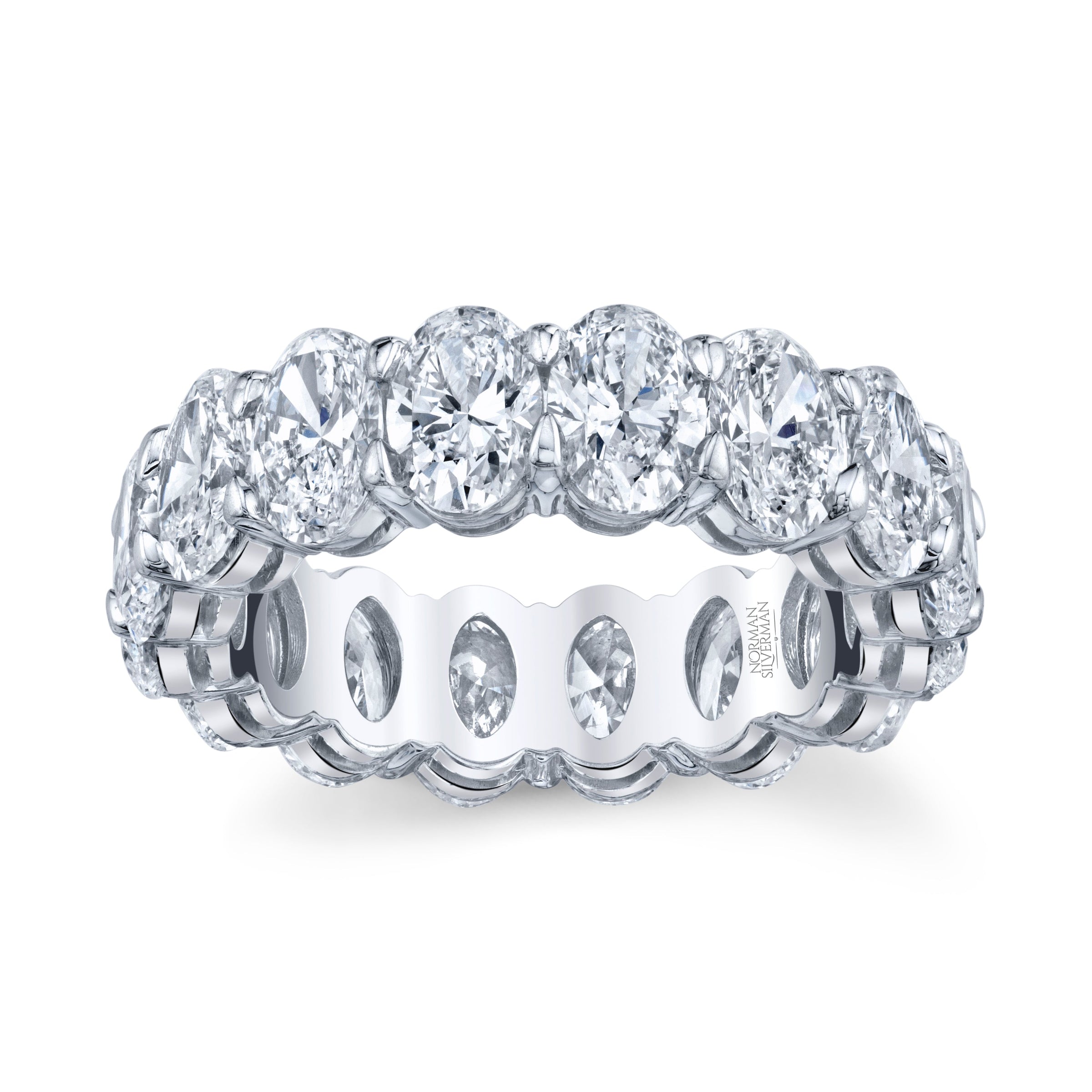 Oval Diamond Eternity Band