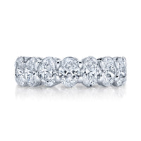 Oval Diamond Eternity Band