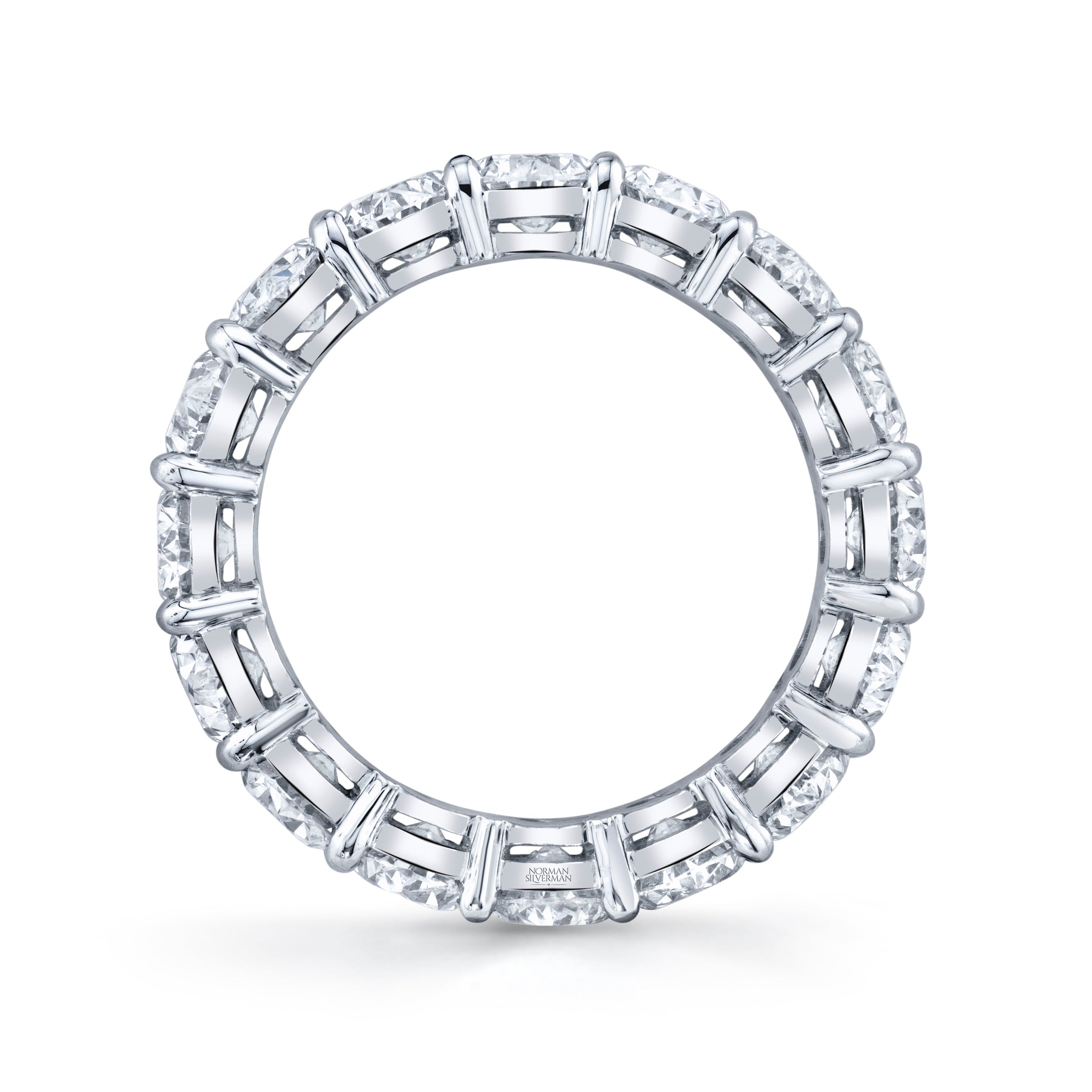 Oval Diamond Eternity Band