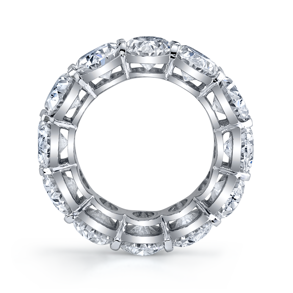 Asscher Diamond Eternity Band