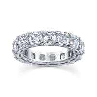 Asscher Diamond Eternity Band
