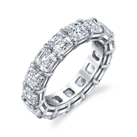Asscher Diamond Eternity Band