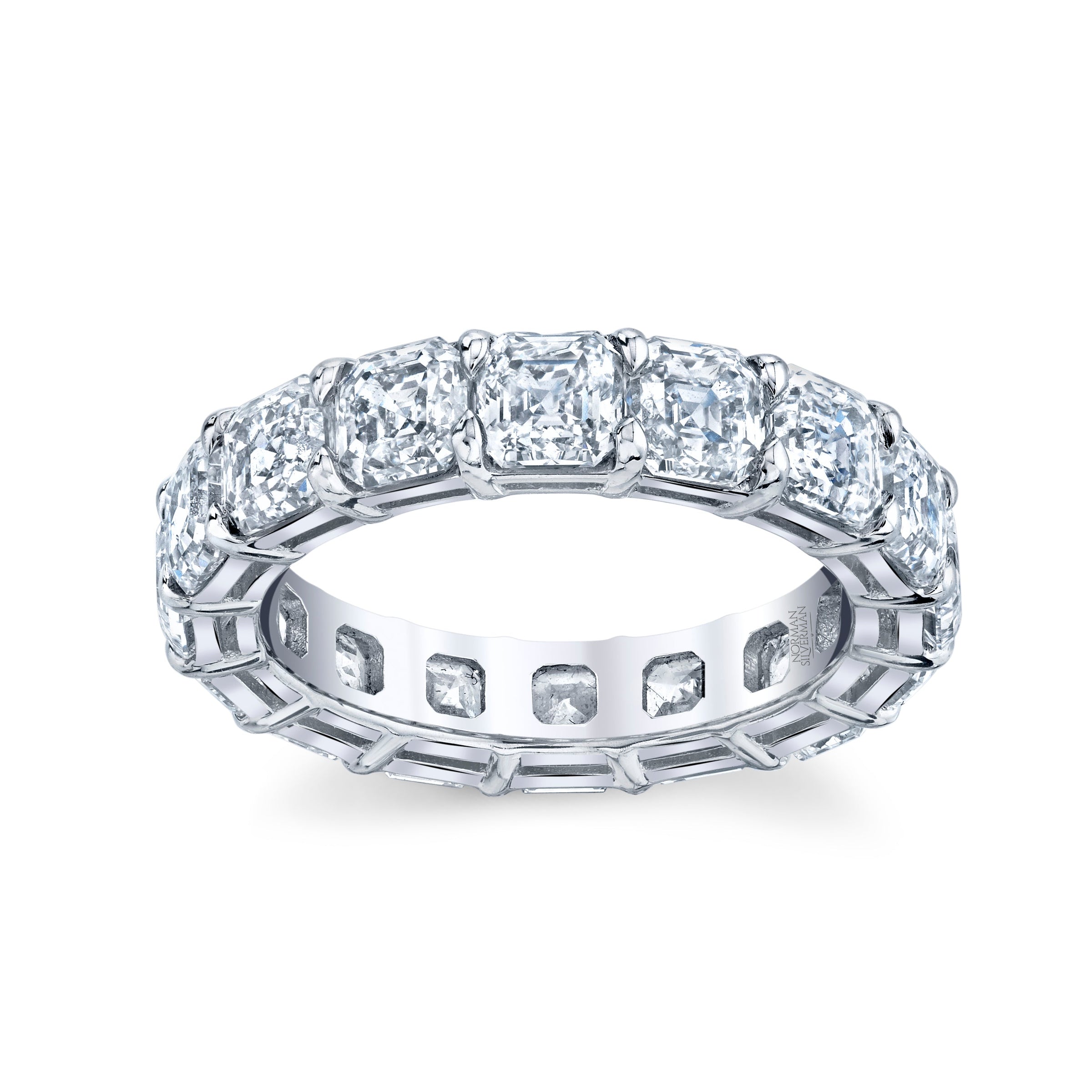 Asscher Diamond Eternity Band